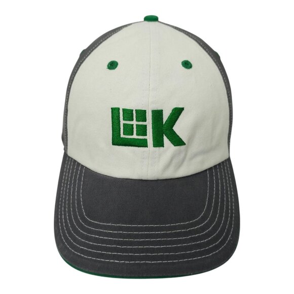 LK Embroidered Logo Twill Strapback Cap Trucker Baseball Hat Richardson - Picture 1 of 13